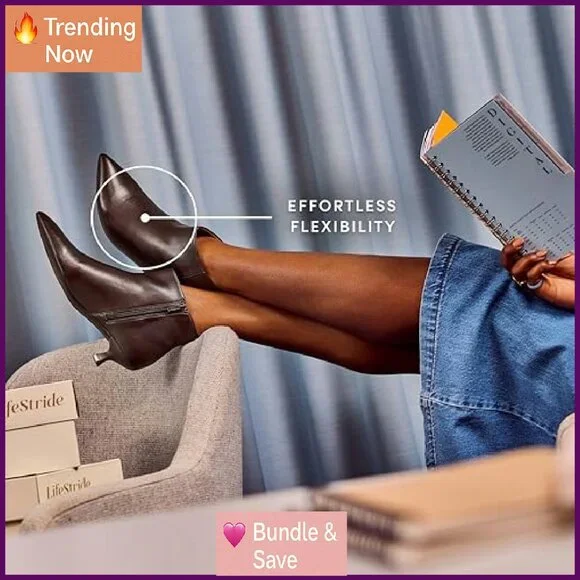 Women's Faux Leather Ankle Boots with Kitten Heel, Side Zipper